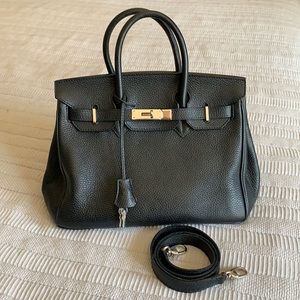 Teddy Blake “Caty” handbag black, silver hardware
